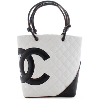 CHANEL シャネル カンボンライン コピー A25167 ミディアム カーフ レザー ホワイト ブラック